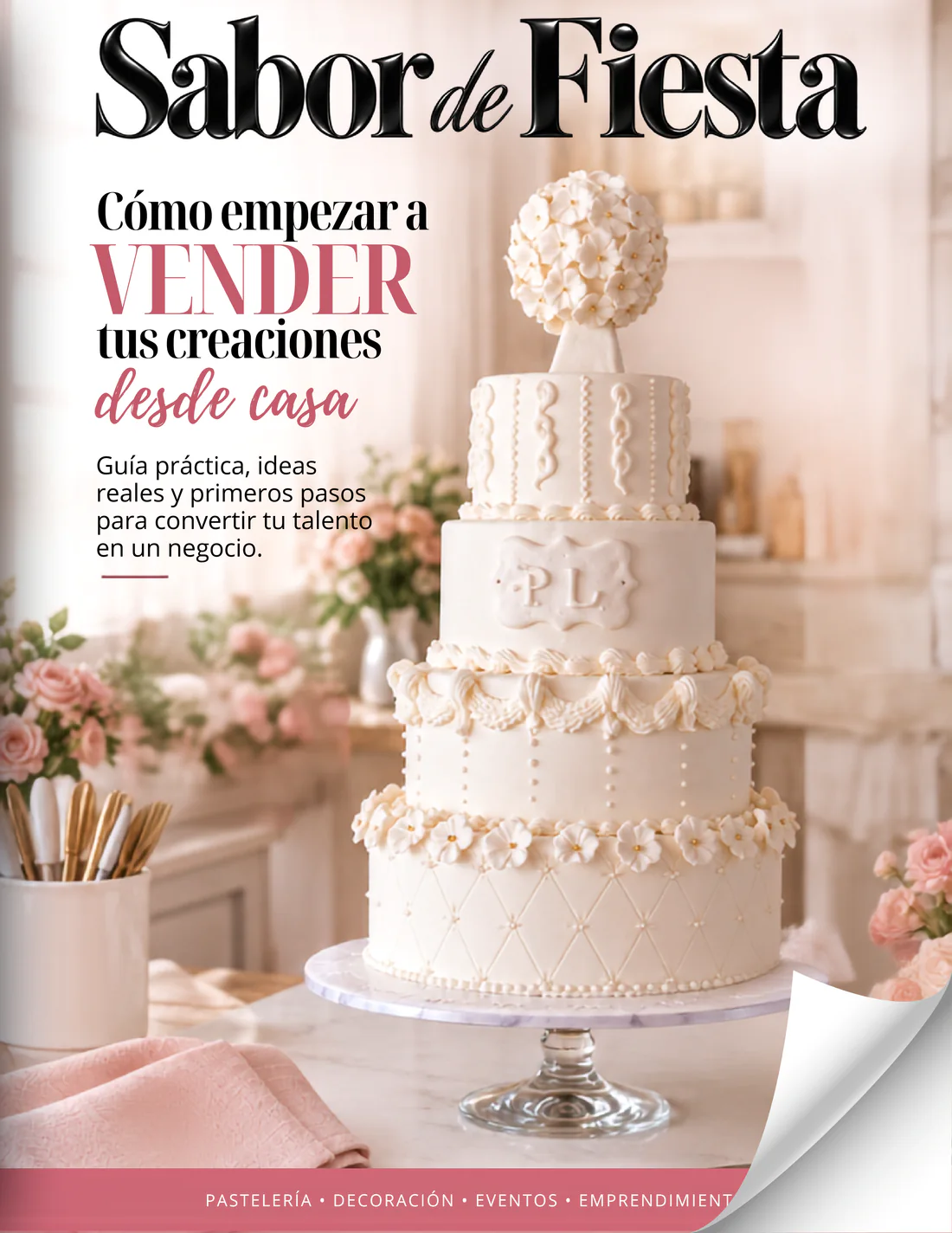 Portada de la revista Sabor de Fiesta «Cómo empezar a vender tus creaciones desde casa»: Guía práctica, ideas reales y primeros pasos para convertir tu talento en un negocio.